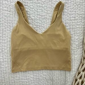 Cream lululemon align crop tank size 6